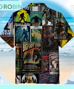 Bigfoot Poster Collage Unisex Hawaiian Shirt