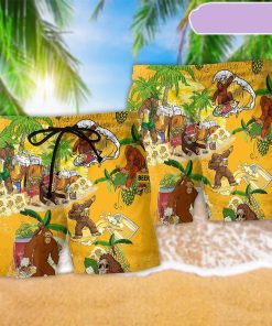 Bigfoot Summer Beer Tropical Beach Short, Gift for Holiday Summer Bigfoot Summer Beer Tropical Beach Short, Gift for Holiday Summer