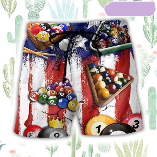 Billiard Independence Day Beach Short, Gift for Holiday Summer