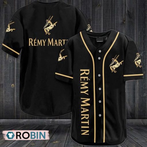 Black Rémy Martin Baseball Jersey Shirt Style
