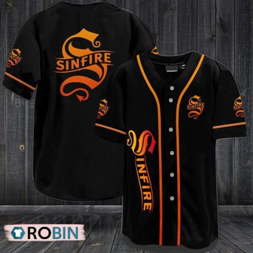Black Sinfire Cinnamon Whisky Baseball Jersey Shirt Style