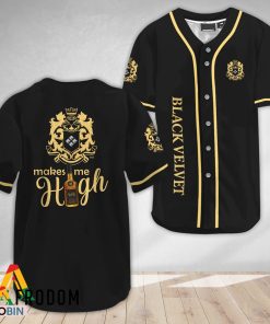 Black Velvet Whisky Make Me High Baseball Jersey Shirt Style Black Velvet Whisky Make Me High Baseball Jersey Shirt Style