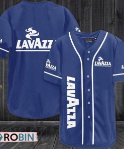 Blue Lavazza Coffee Baseball Jersey Shirt Style