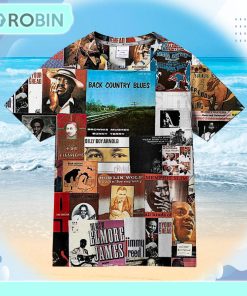 Blues Music Collage Universal Hawaiian Shirt