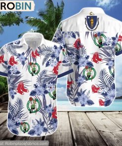 Boston Celtics, Boston Red Sox Hawaiian Shirt Boston Celtics, Boston Red Sox Hawaiian Shirt