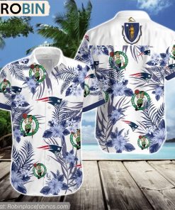 Boston Celtics, New England Patriots Hawaiian Shirt