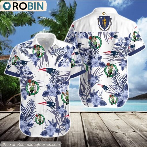 Boston Celtics, New England Patriots Hawaiian Shirt