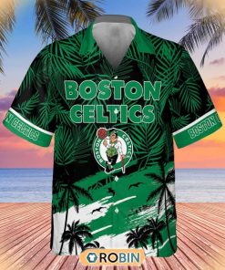 Boston Celtics Summer Outfit Hawaiian Button Shirt Boston Celtics Summer Outfit Hawaiian Button Shirt