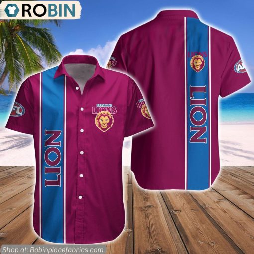 Brisbane Lions Hawaiian Shirt AFL Teams