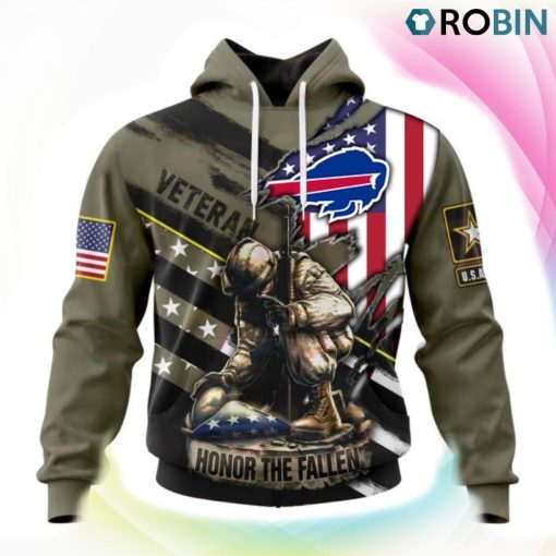 Buffalo Bills NFL Honor Veterans And Their Families 3D Hoodie, Bills Fan Shirt