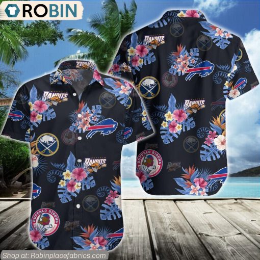 Buffalo Sports Logo Team Hawaiian Shirt