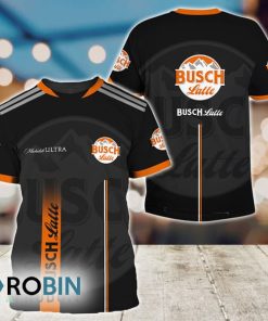 Busch Latte Beer Black Label Logo All Over Printed T-Shirt