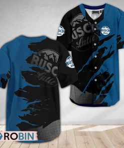 Busch Latte Metal Crack Pattern Baseball Jersey Shirt Style Busch Latte Metal Crack Pattern Baseball Jersey Shirt Style