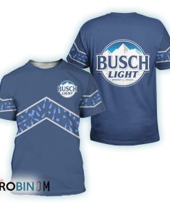Busch Light Beer Blue Wine Pattern T-Shirt