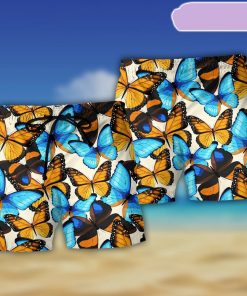Butterfly Abstract Colorful Vintage Beach Short, Gift for Holiday Summer