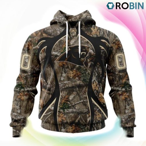 Carolina Panthers Hunting Camo Style 3D Hoodie, Panthers Fan Shirt for Sale