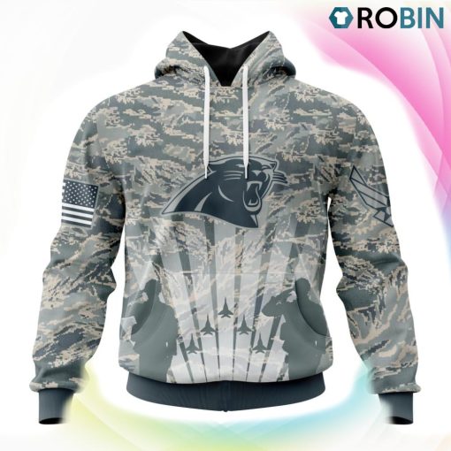 Carolina Panthers NFL Honor US Air Force Veterans 3D Hoodie, Carolina Panthers Team Gifts
