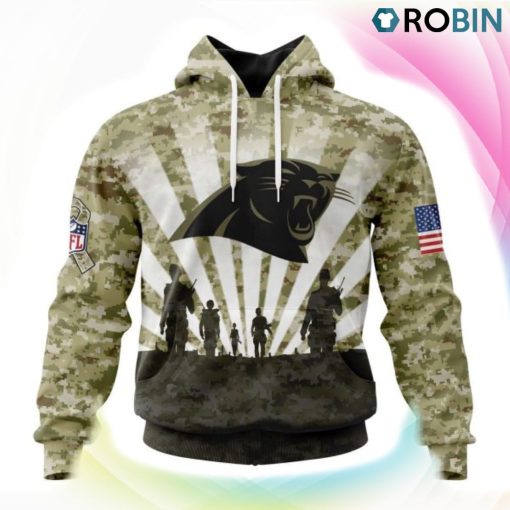 Carolina Panthers NFL Salute To Service 3D Hoodie, Carolina Panthers Merchandise