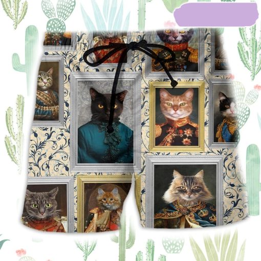 Cat Noble Aristocrat Be Good Beach Short, Gift for Holiday Summer