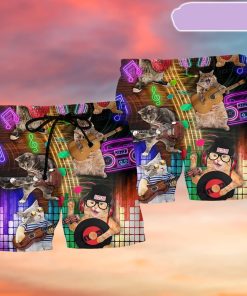 Cat Rocker Lovely Style Beach Short, Gift for Holiday Summer