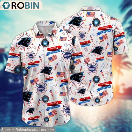 Charlotte Sports Happy 4th Of July Hawaiian Shirt
