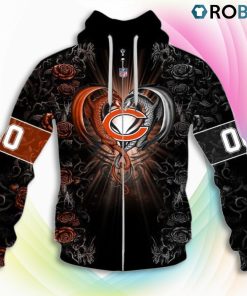 Chicago Bears NFL Rose Dragon 3D Hoodie, Bears Merchandise