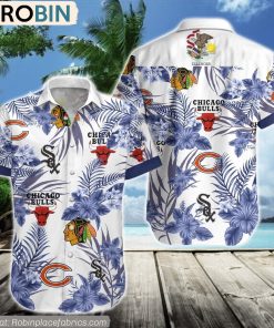Chicago White Sox, Bulls, Blackhawks, Bears Hawaiian Shirt