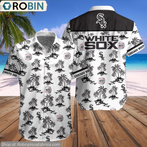 Chicago White Sox Palm Island Pattern MLB Hawaiian Shirt