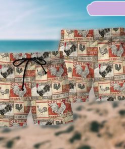 Chicken Farmhouse Patch Beach Short, Gift for Holiday Summer