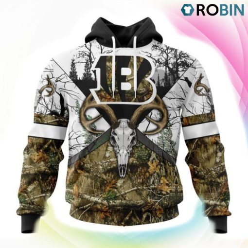 Cincinnati Bengals Deer Hunting Camo Style 3D Hoodie, Bengals Apparel