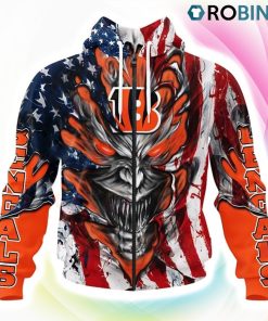 Cincinnati Bengals Demon Face Design 3D Hoodie, Bengals Merch