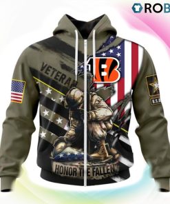 Cincinnati Bengals NFL Honor Veterans And Their Families 3D Hoodie, Bengals Merch