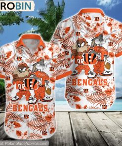 Cincinnati Bengals Taz And Bugs NFL Teams Hawaiian Shirt