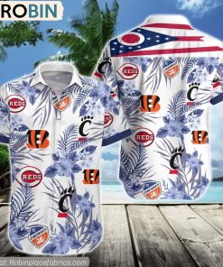 Cincinnati Sports Hawaiian Shirt Cincinnati Sports Hawaiian Shirt