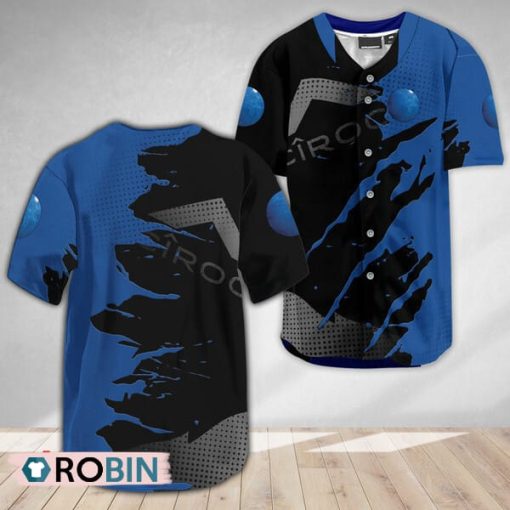 Ciroc Vodka Metal Crack Pattern Baseball Jersey Shirt Style