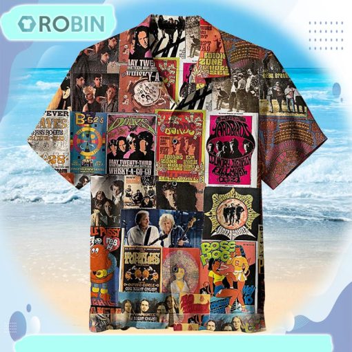 Classic Rock Collage Universal Hawaiian Shirt