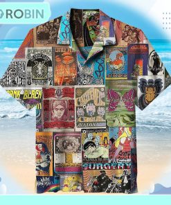 Classic Rock Poster Collage Universal Hawaiian Shirt