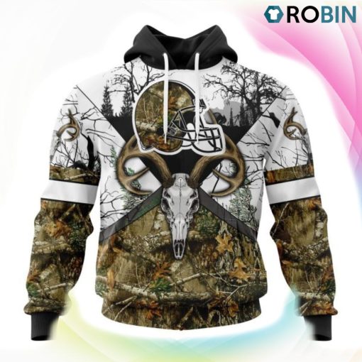 Cleveland Browns Deer Hunting Camo Style 3D Hoodie, Browns Gear