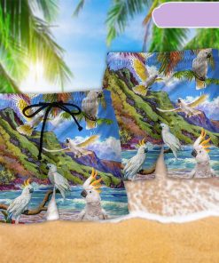 Cockatoo Beautiful Landscape Ocean Beach Short, Gift for Holiday Summer