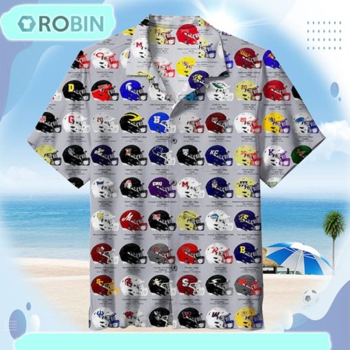 College Football Helmet Guide Unisex Hawaiian Shirt
