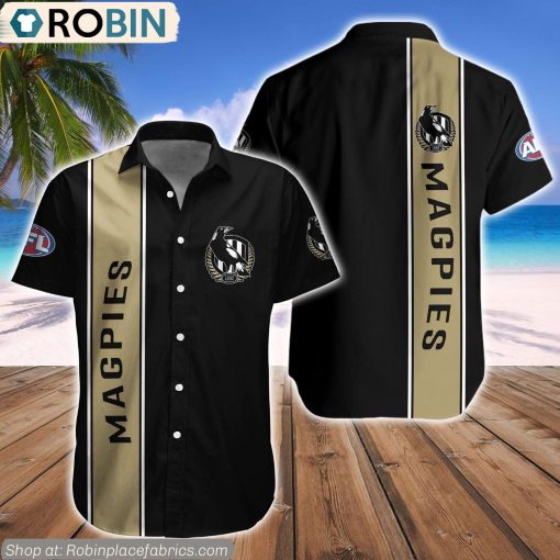 Collingwood Magpies Hawaiian Shirt AFL Teams