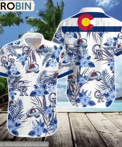 Colorado Rockies, Colorado Avalanche Hawaiian Shirt