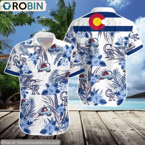 Colorado Rockies, Colorado Avalanche Hawaiian Shirt