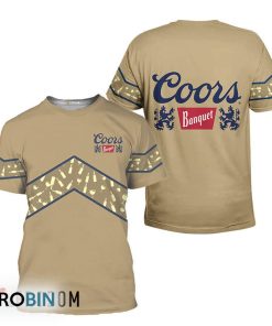 Coors Banquet Beige Wine Pattern All Over Printed T-Shirt Coors Banquet Beige Wine Pattern All Over Printed T-Shirt