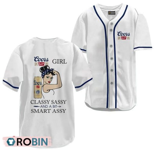 Coors Banquet Classy Sassy And A Bit Smart Assy Baseball Jersey Shirt Style