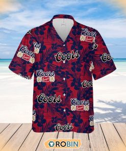 Coors Banquet Red Tropical Summer Beach Hawaiian Shirt Coors Banquet Red Tropical Summer Beach Hawaiian Shirt