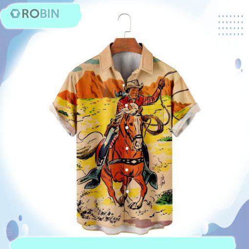 Cowboy Hawaiian Shirt HWS92