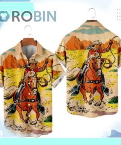 Cowboy Hawaiian Shirt HWS92