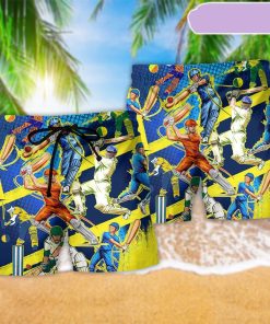 Cricket Lets Play Cricket Beach Short, Gift for Holiday Summer
