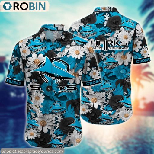 Cronulla Sharks Hawaiian Shirt NRL Teams